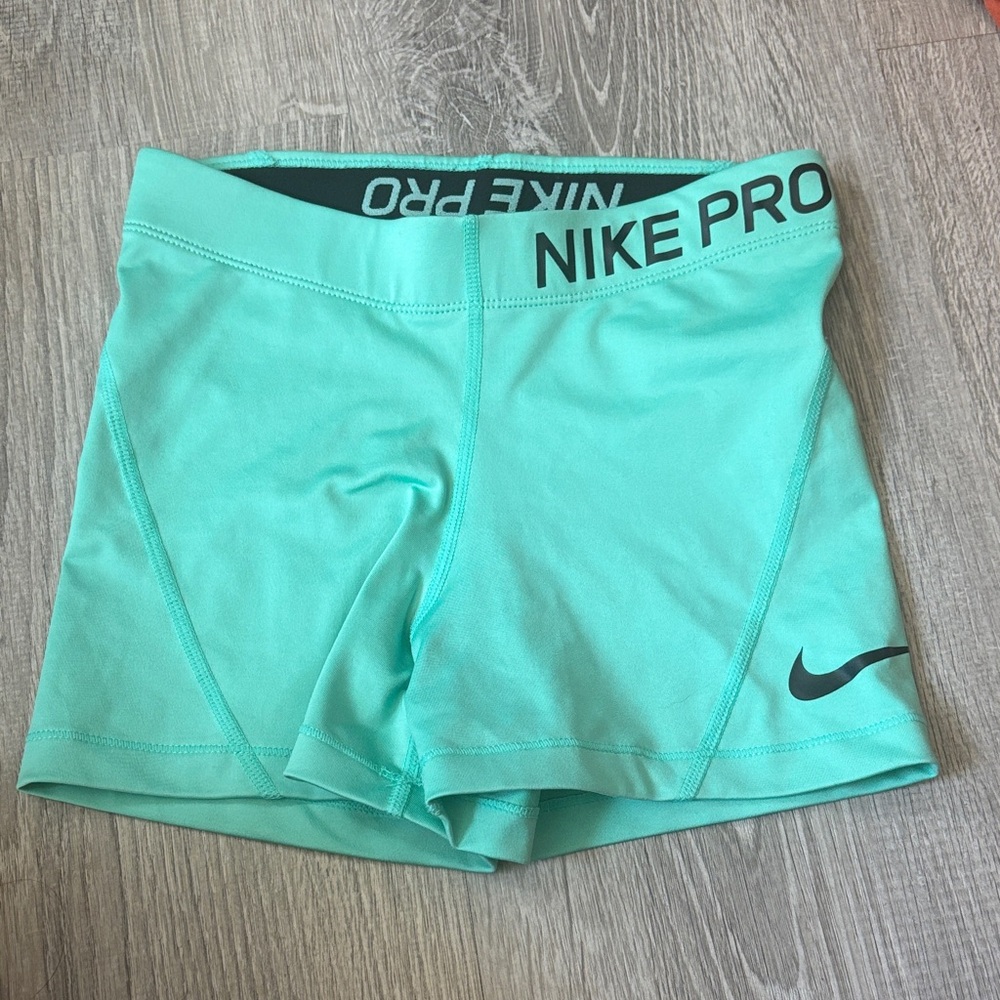 Nike Pro Women's Aqua Athletic Shorts